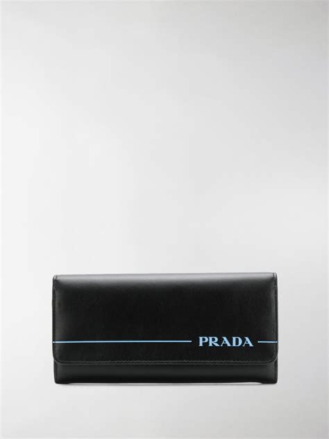 prada wallet black past season black silver|Prada wallet outlet.